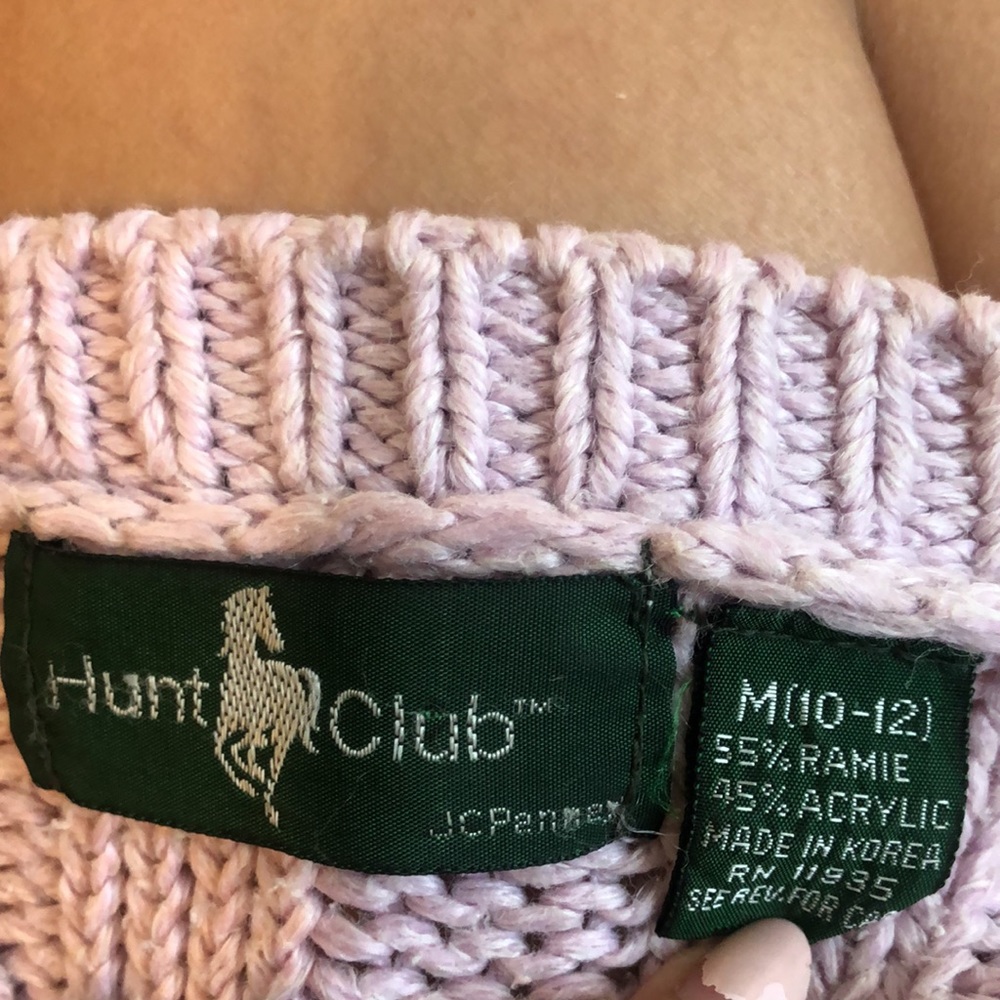Vintage Cottage Core Cropped Sweater - Picture 4 of 4